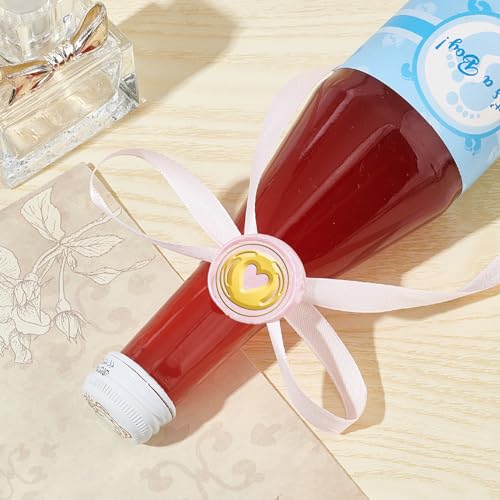 CRASPIRE Heart Wax Seal Stamp 25mm Round Removable Brass Head Vintage Sealing Wax Stamp with Rosewood Handle for Wedding Valentine's Day Birthday Envelopes Invitations Gift Packing DIY Scrapbooking - style: Heart-0339
