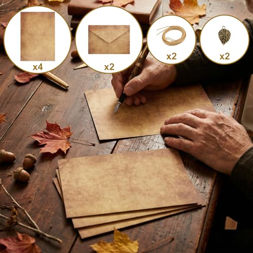 30 Pieces Vintage Stationery Paper and Envelopes Antique Letter Writing Set