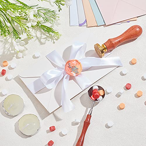 CRASPIRE Dog Paw Wax Seal Stamp Paw Print Vintage Sealing Wax Stamps Pawprint Retro 25mm Removable Brass Stamp Head with Wood Handle for Wedding Invitations Envelopes Halloween Christmas
