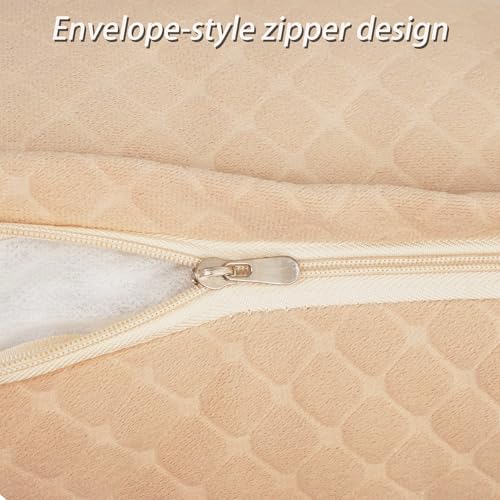 2-Pack 18x18 Inch Modern Square Decorative Throw Pillow Covers, Reversible Luxurious Velvet, Boho Farmhouse Cushion Covers for Couch, Bed, Living Room, Bedroom, Outdoor Home Decor (Khaki) - color: Khaki