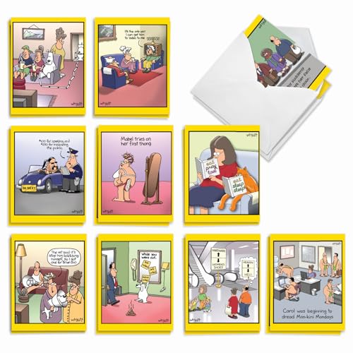 The Best Card Company - 20 Note Cards Blank Assortment (4 x 5.12 Inch) (10 Designs, 2 Each) - Wild for Whyatt AM6463OCB-B2x10 - style: Wild for Whyatt