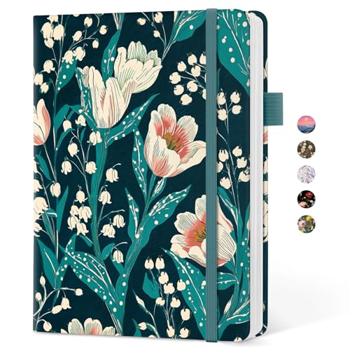 Taja Aesthetic Lined Journal for Women, Pretty Notebooks for Work & Study - color: T-Tulip Meadow