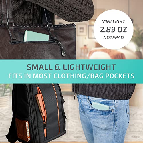 Tiny Notebook 3x4, Tear Off Small Notepad Pocket Size 4-Pack (Black) - color: Black