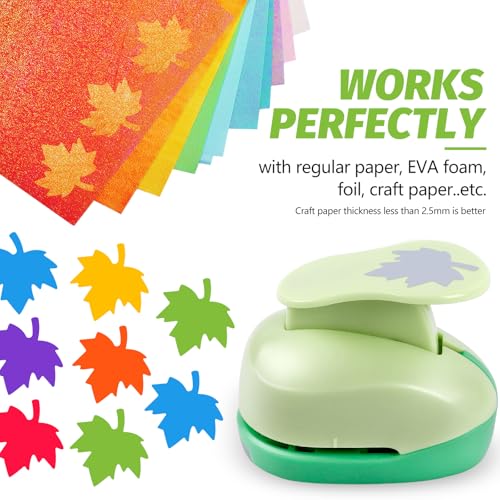 UCEC Maple Leaf Punch 1 Inch Hole Punch for Paper Crafting Scrapbooking - color: Maple Leaf, size: 1 Inch