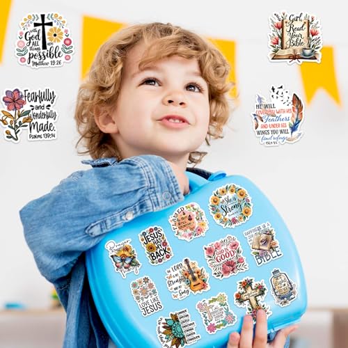 100 Pcs Christian Faith Stickers - color: Christ, style: Art Deco