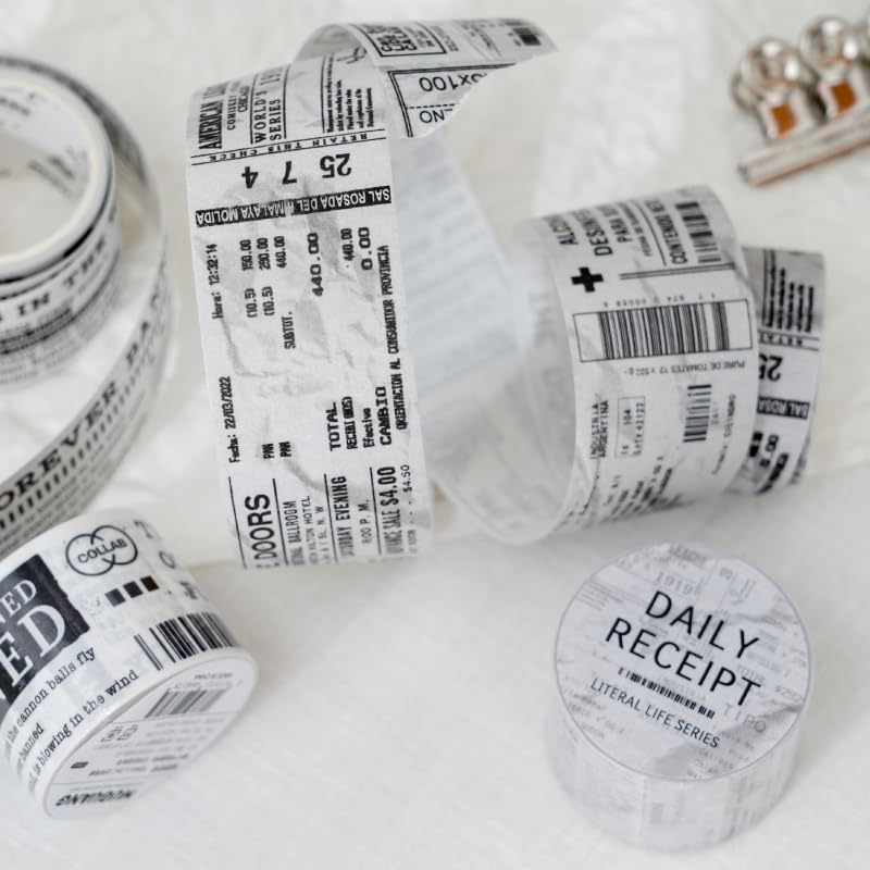 Alideco 6pcs Decorative Adhesive Tapes Vintage Alphabet Washi Tape Great for Bullet Journal Supplies, Arts, Scrapbook, DIY Crafts, Planners (wenzishenghuo) - color: wenzishenghuo