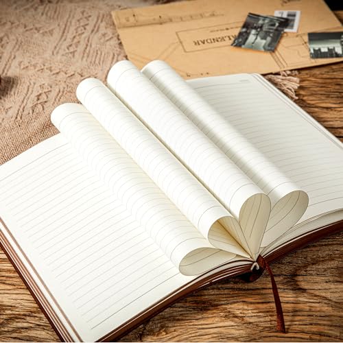 CAGIE Leather Journal for Men Women Vintage Notebook Diary, A5, 2 Pack - color: Black 2pc, size: A5