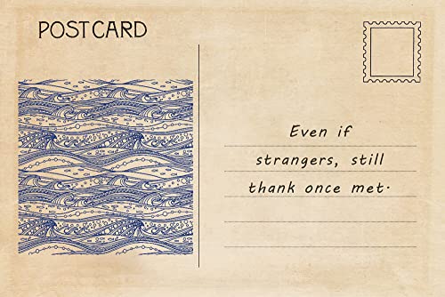 Retro Style Ocean Waves Background Clear Stamps for Card Making Decoration DIY Scrapbooking, Sea Waves Background Silicone Transparent Seal Stamps for Embossing Album Decor Craft. - color: Ocean Wave