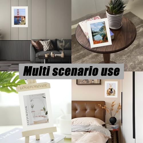 Wuyituart 15 Pcs 7x9in White Photo Mats for 5x7 Photos Bevel Cut Frame Mats - color: White