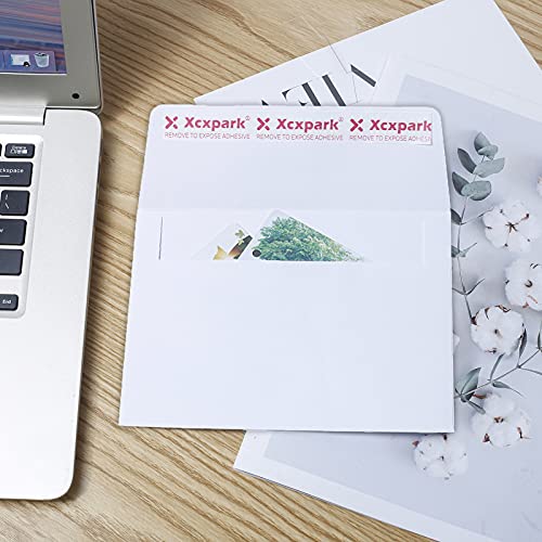 Xxcxpark Blank White Cards,100 Qty 5.25 x 7.25 inches Printable A7 Envelopes & 100 Qty Folded Cards, DIY Greeting Cards for Invitations, Birthday, Photos, Documents, Wedding - color: White, size: 100 Qty A7 Envelopes + Folded Cards
