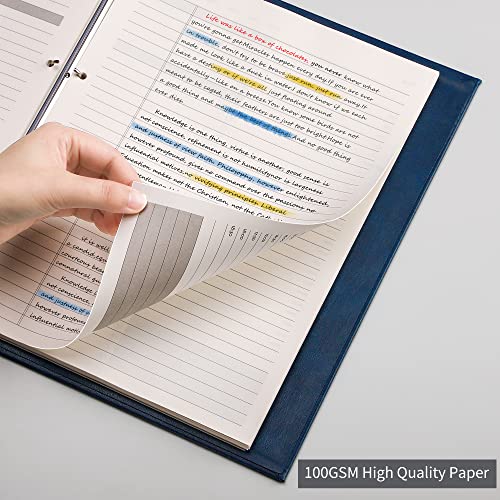 EMSHOI Undated Hourly Daily Planner, 240 Pages, A4 Size (9.2" x 12") - color: Blue