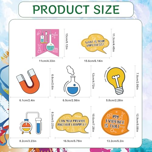 Science Bulletin Board Decorations Science Classroom Decor Sets | Science Talk Classroom Decor, Back to School Paper Cutouts, Bulletin Board Decor, School Office Wall Decor Supplies - color: Science