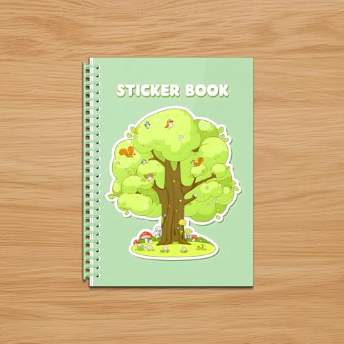 B5 Reusable Sticker Collecting Book Blank Sticker Album (Style H Green) - color: Style H Green