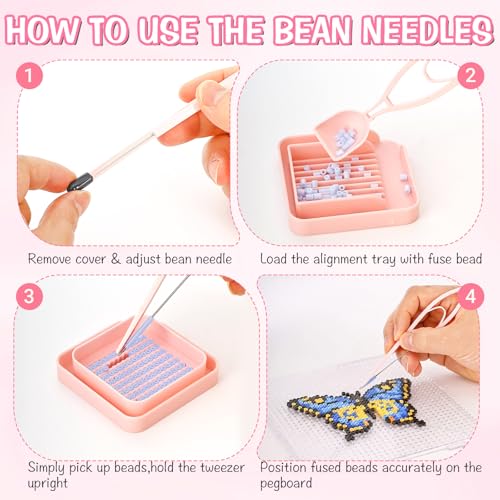 2.6mm Fuse Beads Tool Set, Tweezers & Sorting Tray Kit