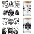 4 Sheet UV DTF Cup Wraps for 16 Oz Glass Cups American Football (04) - style: Ra1