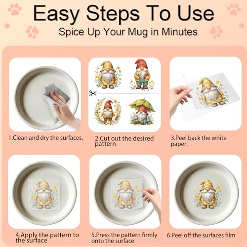 4 PCS Funny gnome Cuttable UV DTF Stickers - style: gnome