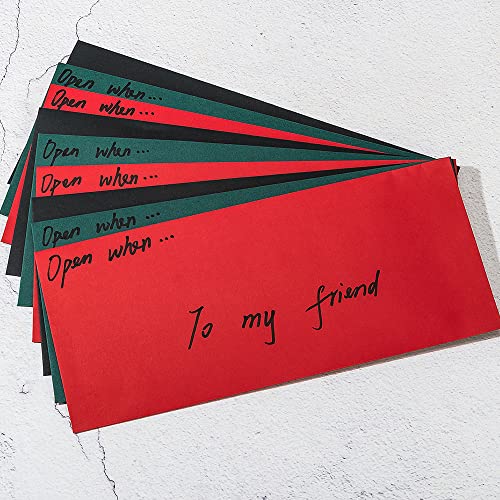 100 Pack Colored #10 Business Envelopes, 4.13 x 9.49 Inches, Red - color: Red