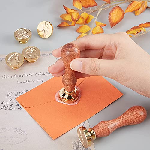CRASPIRE Sea Turtle Wax Seal Stamp 25mm Ocean Summer Sealing Stamps Vintage Retro Brass Head Wooden Handle Removable for Wedding Invitations Envelopes Birthday Gift Packing Card Making