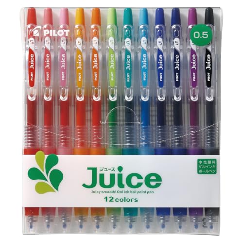 Pilot Juice Gel Ink Ballpoint Pen, 0.5mm, 12 Color Set (LJU120EF-12C)