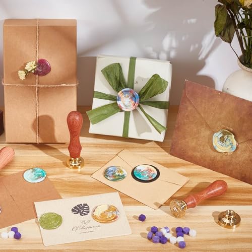 CRASPIRE Angel Wax Seal Stamps Cupid Sealing Wax Stamp Bird Valentine's Day Removable Brass Head with Rosewood Handle for Envelopes Wedding Invitations Cards Letters Wine Gifts Packages Christmas - style: Angel-0458