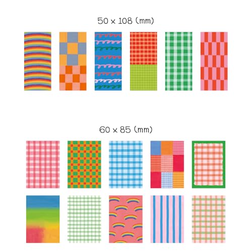 Monolike Unmatched Friends Sticker Pack Pattern Series.2 (102Pcs) - Variety Pack, Journal, Scrapbook, Waterproof, Fancy Sticker - color: Unmatched Friends Pattern Series.2