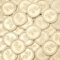 Pollize 50Pcs Wax Seal Stickers, Wedding Invitation Envelope Stickers - color: Ivory White