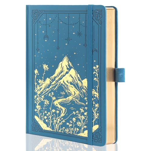 MGGAO Lined Journal Notebook for Women Men, A5 Aesthetic Notebook - color: Blue, size: Lined