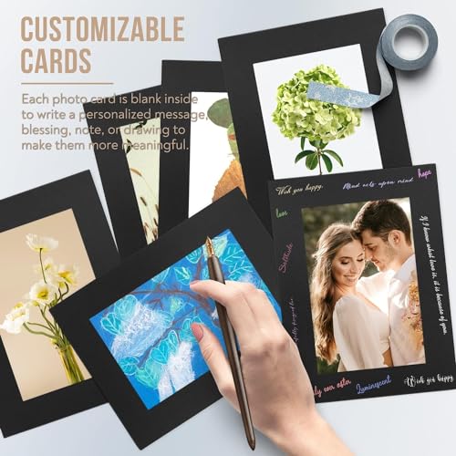 Golden State Art, Paper Picture Frames, 4X6, Black, 25 Pack - color: Black, size: 25 Pack