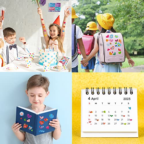 24 Sheets(350+) Heart 3D Puffy Stickers for Toddlers Kids Girls - style: Hearts