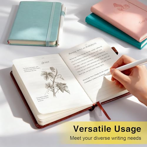 Oucaru Small Notebook 8 Pack, A6 Pocket Notebook, Mini Lined Journal - color: B-Midnight Black, style: 8 Pack