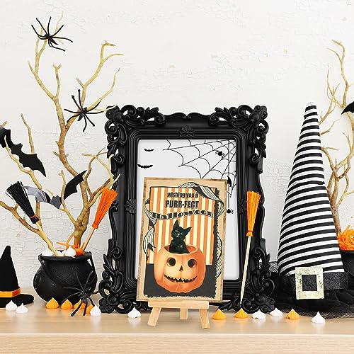 AnyDesign 36 Pack Vintage Halloween Postcards Scary Pumpkin Cats Blank Postcard 9 Design Retro Style Horror Holiday Note Postcards for Halloween Party Favor Supplies, 4 x 6 Inch