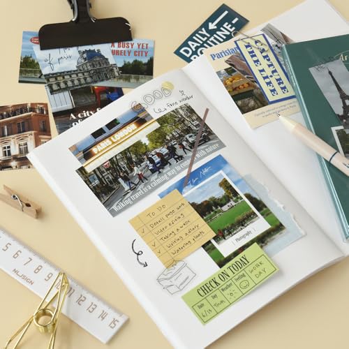 Monolike Capture The Life Sticker Pack - Paris (102Pcs) - Variety Pack, Journal, Scrapbook, Waterproof, Fancy Sticker - color: Capture the Life - Paris