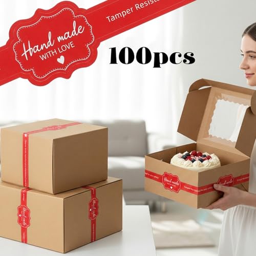 100Pcs Food Tamper Seal Sticker for Package Food Retail Package Seal Label