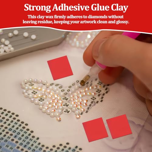 Painting Glue Clay Wax,100 Pieces Diamond Glue Clay,DIY Diamond Embroidery Wax for DIY Diamonds Art Painting
