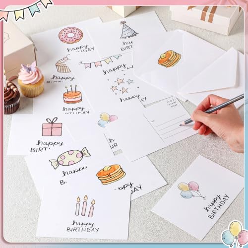Kosiz 120 Pcs Cute Birthday Cards Bulk 4 x 6 Inch - style: Cute Birthday