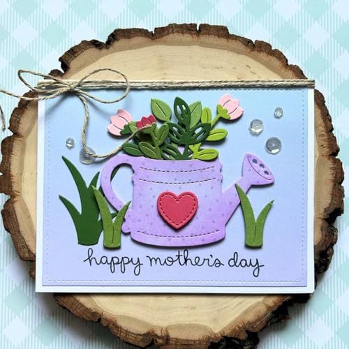 Lapoo Tool Metal Cutting Die for Scrapbooking - Durable, Cut Stencils for DIY Scrapbook Photo Album Decorative Paper Card, Card Making Supplies, Embossing (Watering Can 3.9 x 3.6 in) - color: Watering Can 3.9 x 3.6 in