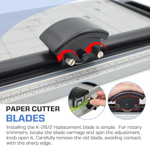 K-28/2 Replacement Straight Blades for Paper Trimmers