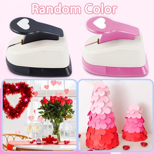 Heart Punches for Paper Crafts, Heart Shaped Hole Punch 1 in 5/8 in 3/8 in - size: 3 Pack, 3/8+5/8+1 in