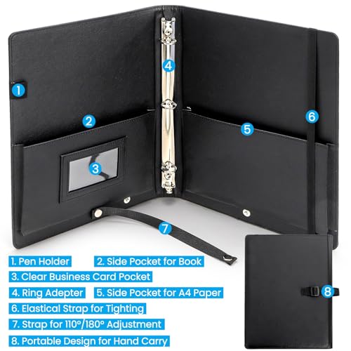 Sheet Music Folder, Choir Music Holder with Adjustable Handle Strap