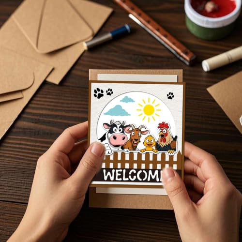 3 Set Funny Animals Clear Stamps Cut Dies Painting Stencils Set - style: Funny Animals
