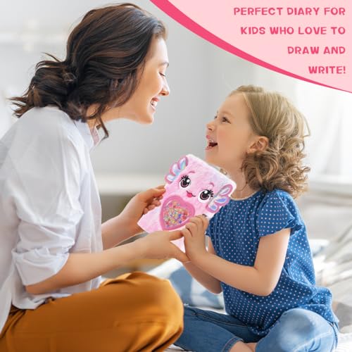 Axolotl Diary with Lock & Keys for Girls,Journal Gift Set Ages 6-8 - style: Axolotl