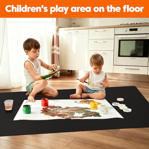 Extra Large Silicone Mat, 42x96 Inch Silicone Table Mat, Black - color: Black, size: 96"L x 42"W