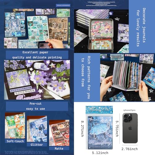 Japanese Sticker Book for Scrapbook Supplies, Cute Stickers for Journaling - color: Sweet