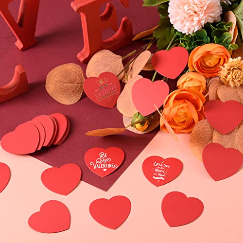 360 Pieces Small Heart Cutouts Paper Heart Shapes 2 Inch Red Hearts Confetti Valentine Heart Die Cuts for Valentine’s Day, Wedding, Party & Bulletin Board Seasonal Display