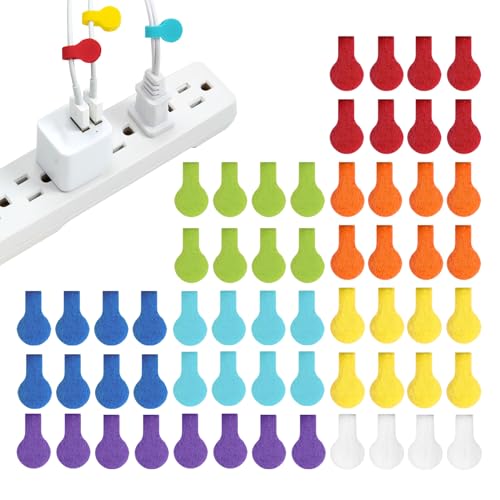 Cable Labels - Wrap-It Storage - Mini, Multi-Color (60 Pack) | Colorful Cable Label Tags, Charger Labels, Cable Labels Tags, and Wire Labeler Using Color Coded Labels - color: Assorted Colors, size: Mini