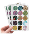 Pack 90 Pcs Aesthetic Mandala Sticker for Laptops Phone Cases Water Bottles Skateboard Scrapbooks Journals Funny Stickers Weatherproof Large Vinyl Decals Car Laptop Accessories - color: Sensory A29