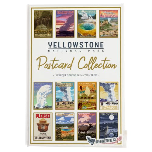 Lantern Press Yellowstone National Park - Postcard Set of 12 Different Original Hand Illustrated Postcards - color: Smoky Mountains National Park