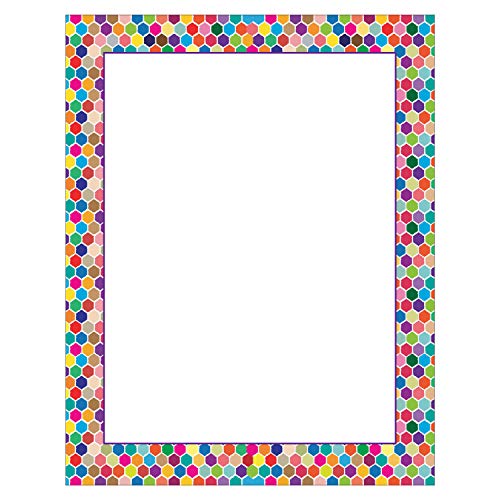 Stonehouse Collection Spot Color Letterhead, 8.5" x 11", 60 Sheets | Ideal for Home & Office. Premium 60lb Matte Paper, 92 Brightness for Vivid Color Printing, USA Made - color: Spot Colorful Border