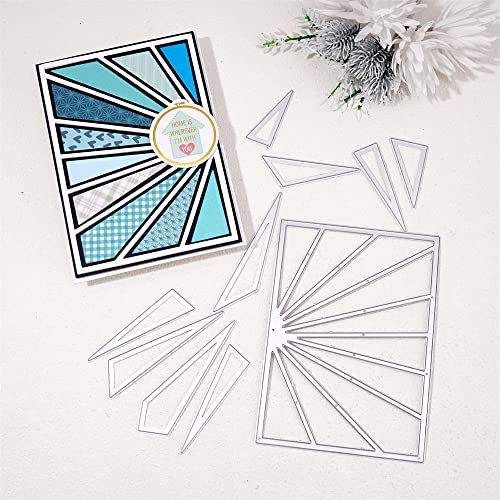 Lapoo 3D Backgrounds Frame Metal Cutting Die for Scrapbooking, New Cutting Dies DIY Album Card Making Decor Paper Craft Metal Die Cuts Party Wedding Decorations (Sun 5.5 x 3.9 in) - color: Sun 5.5 x 3.9 in