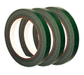 3 Rolls Waterproof Floral Tape Flower Tape for Bouquet Stem Wrapping and Floral Crafts(1/2" Wide,Dark Green) - size: 1/2"